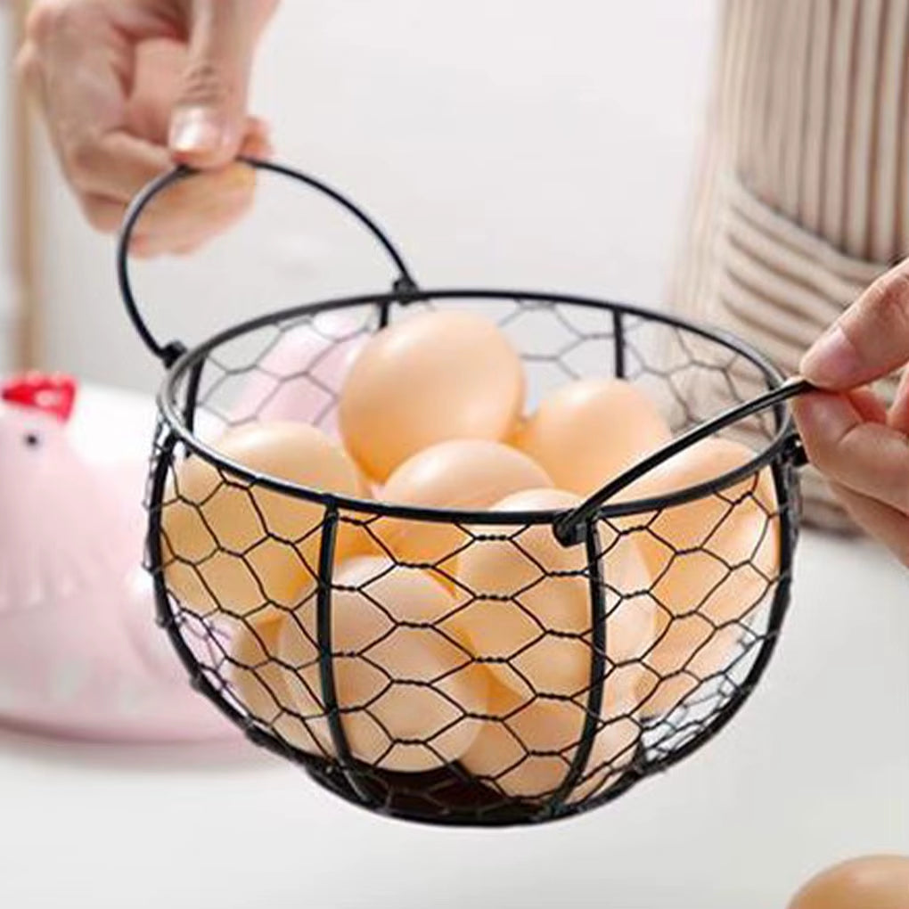 Rangement en Céramique en Forme de Poule – Idéal pour Œufs et Fruits