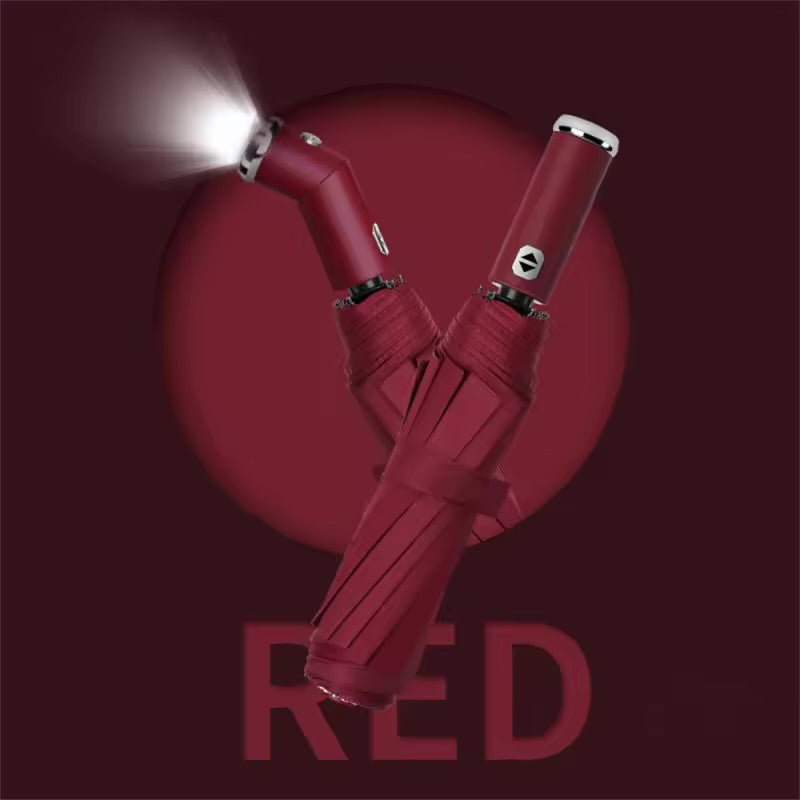 NESTO✨Parapluie LED de Sécurité, Coupe-Vent