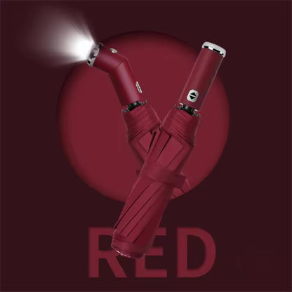 NESTO✨Parapluie LED de Sécurité, Coupe-Vent