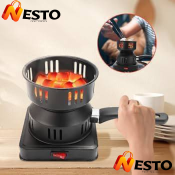 Réchaud Électrique pour Charbon 600W ANTON – Allume Charbon Rapide pour Chicha ; BBQ