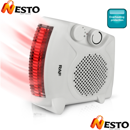Chauffage Soufflant Électrique 2000W avec Thermostat Réglable