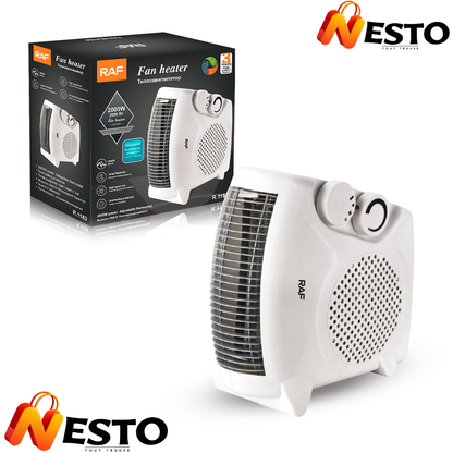 Chauffage Soufflant Électrique 2000W avec Thermostat Réglable
