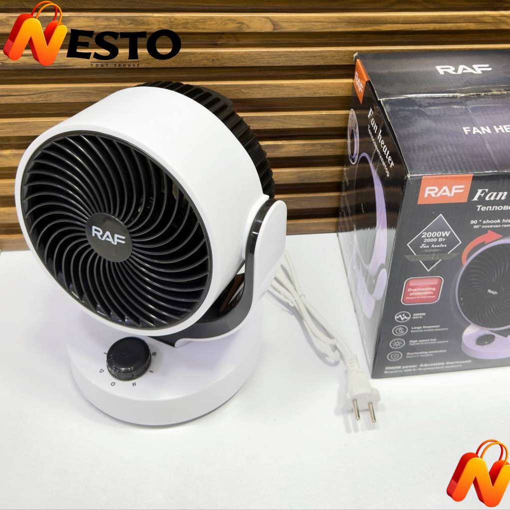 Chauffage Soufflant Céramique Oscillant 2000W avec Thermostat