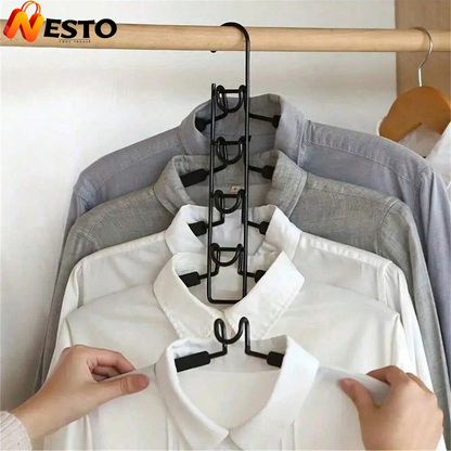 👕 Cintre 5 Étages Superposé – Gain de Place & Organisation du Dressing
