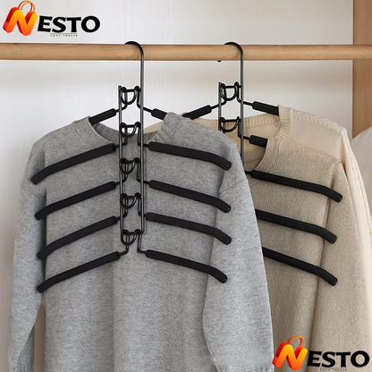 👕 Cintre 5 Étages Superposé – Gain de Place & Organisation du Dressing