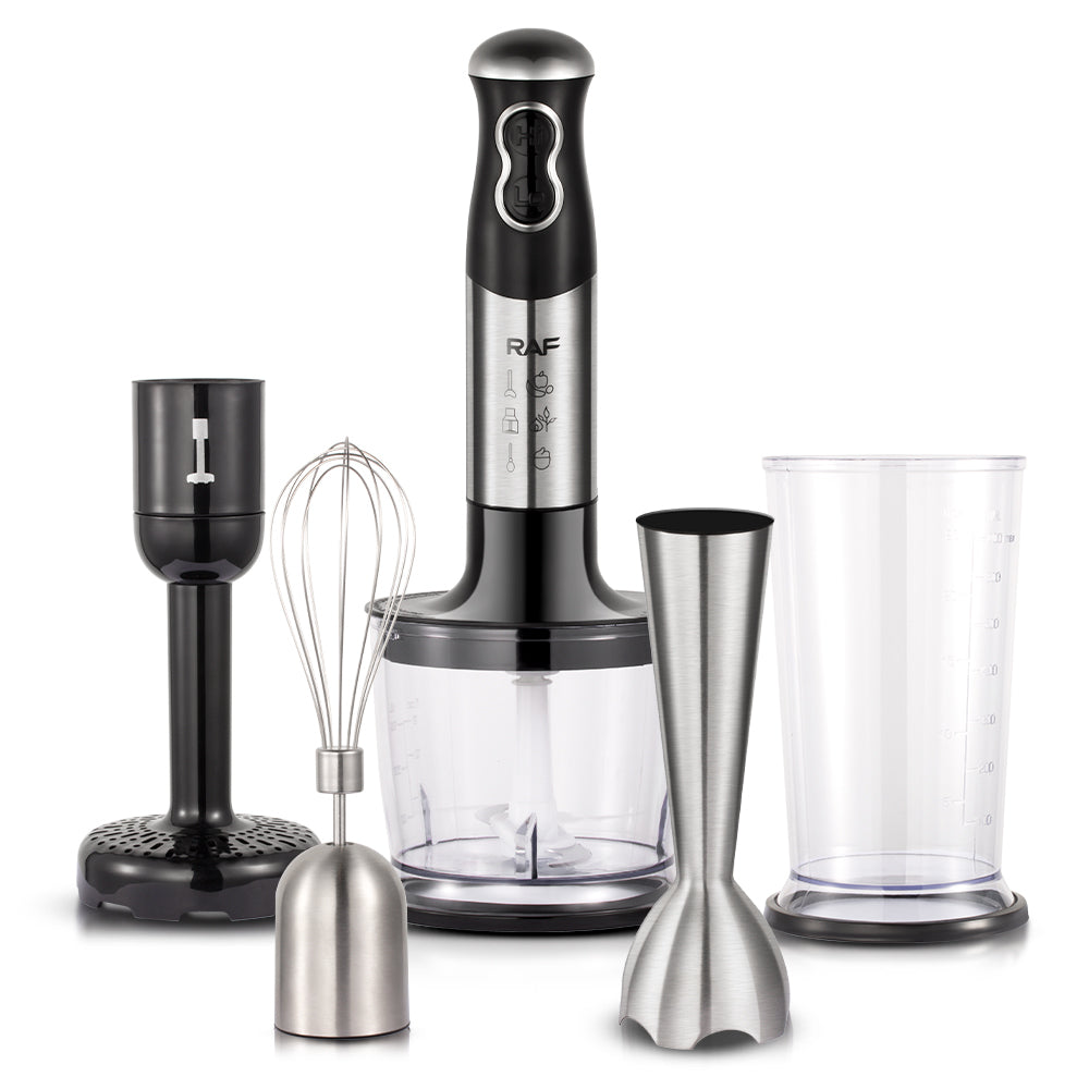 Blender Plongeant RAF R.3004 5 en 1 – Mixeur 500W Multifonction