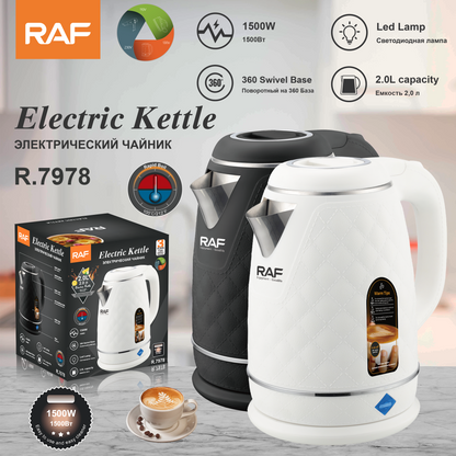 Bouilloire Électrique RAF R.7978 2L 1500W – Chauffe Rapide