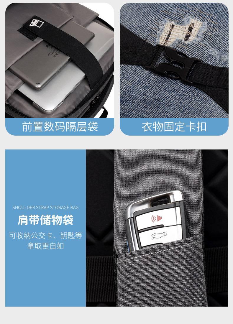 Sac à dos connecté pour ordinateur portable  Design moderne avec port USB