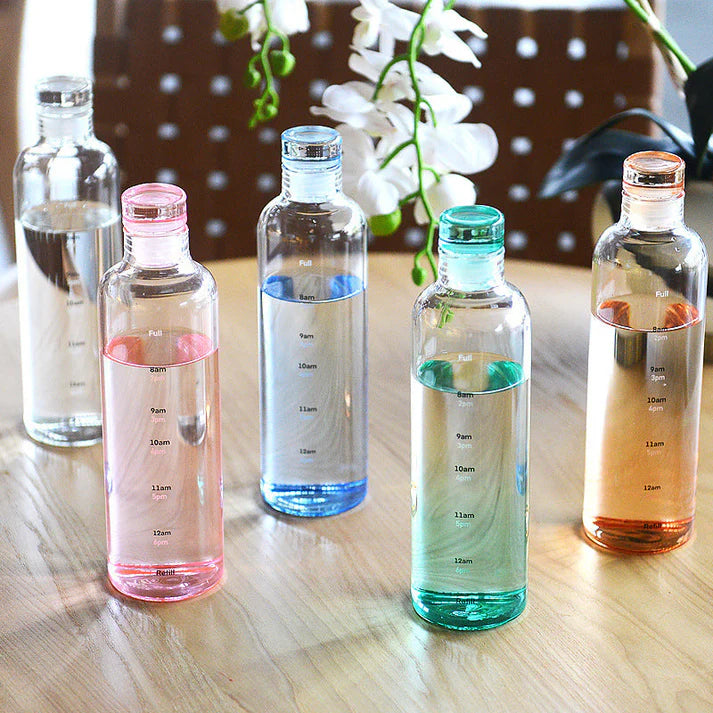 2 Bouteille d’Eau NESTO Glass avec Échelle de Temps