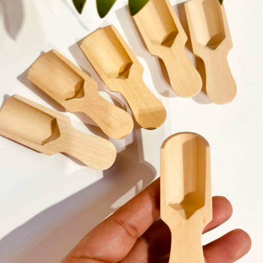 Lot de 30 cuillères en bambou naturel