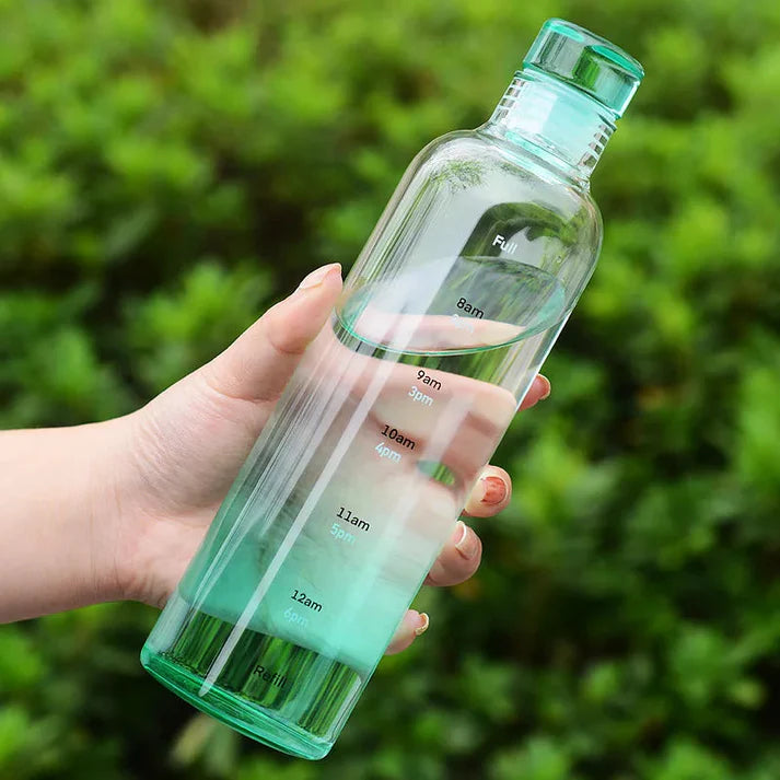 2 Bouteille d’Eau NESTO Glass avec Échelle de Temps