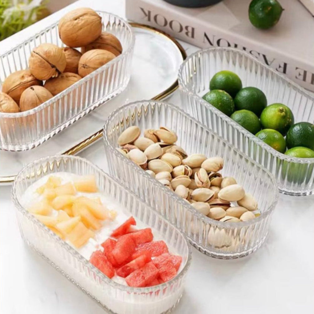 3 Organisateur transparent en verre –  cuisine moderne