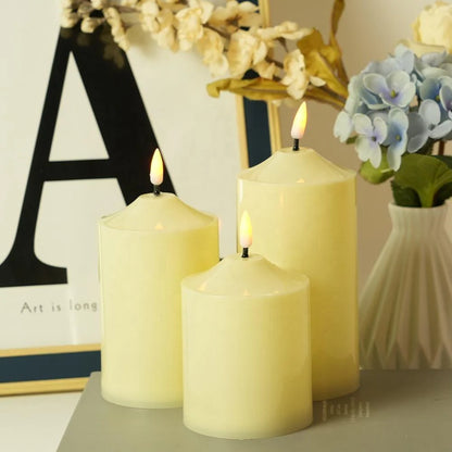 Lot de 3 bougies avec fonction minuterie intégrée NESTO.MA