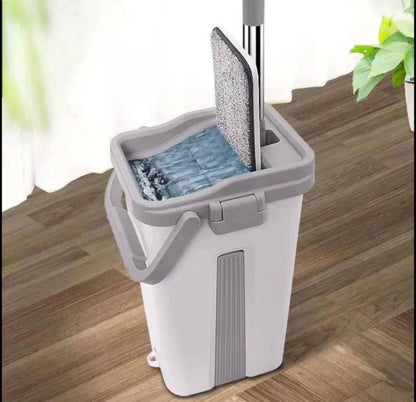 NESTO🧹Ensemble Balai Plat et Seau Nettoyage Efficace et Pratique pour Vos Sols