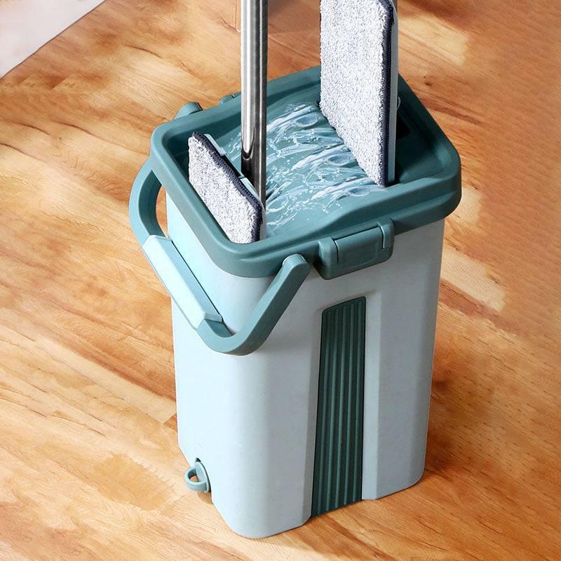 NESTO🧹Ensemble Balai Plat et Seau Nettoyage Efficace et Pratique pour Vos Sols