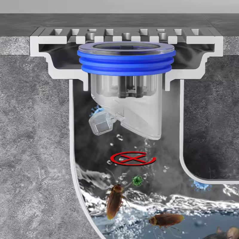 Filtre les cheveux et débris pour éviter les bouchons