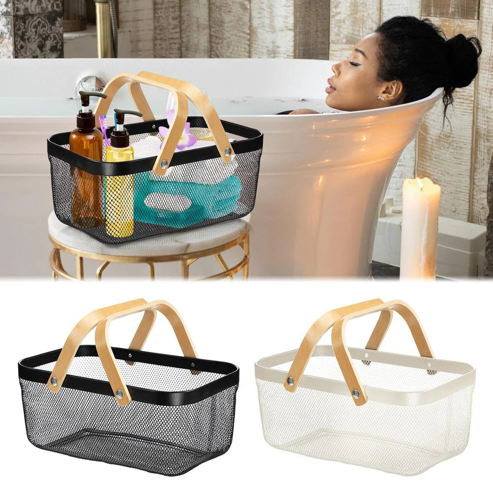 Panier en Fil d’Acier avec Poignées – Rangement Pratique Nesto maroc
