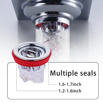 5 Bouchon Vidange Silicone Anti-Odeur & Anti-Insectes