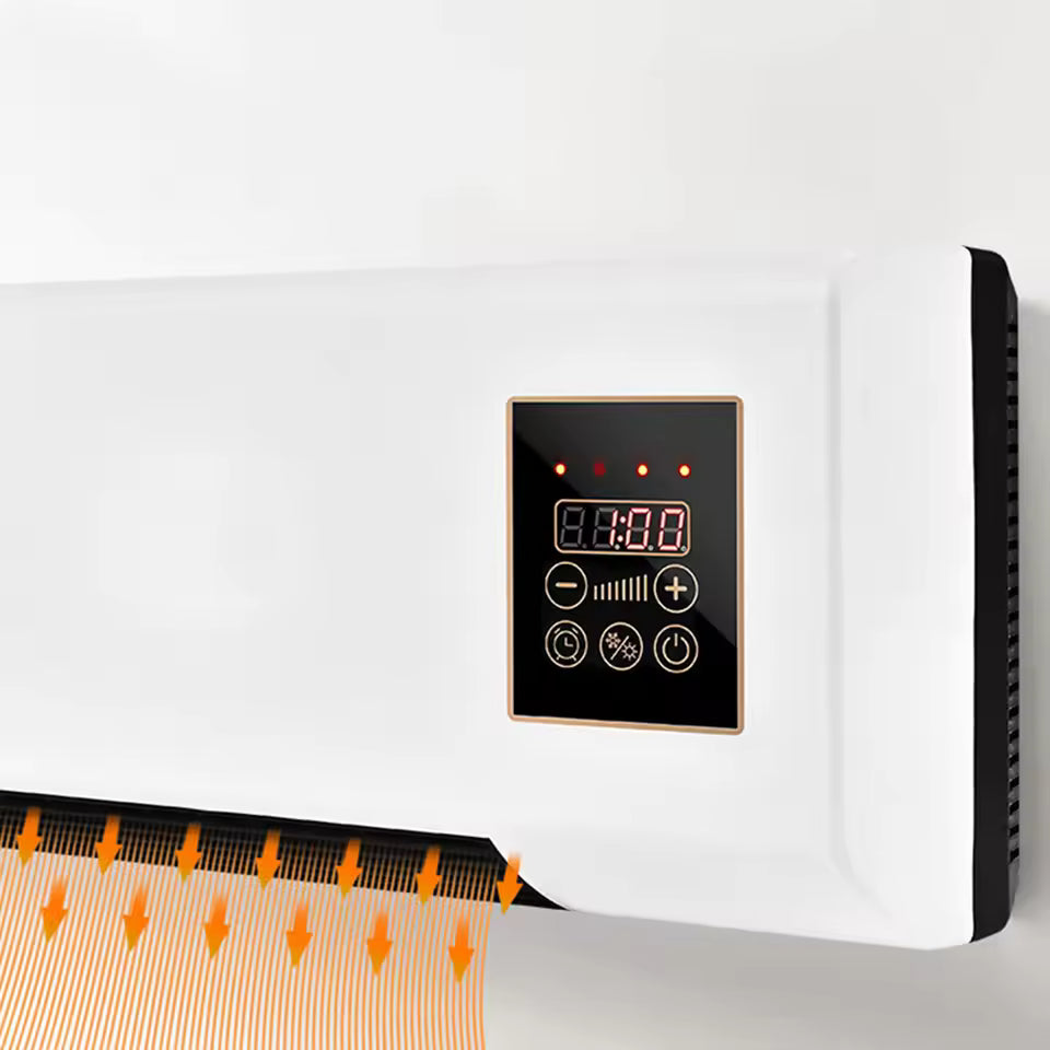 Radiateur Soufflant Mural avec Télécommande – Air Chaud & Air Frais