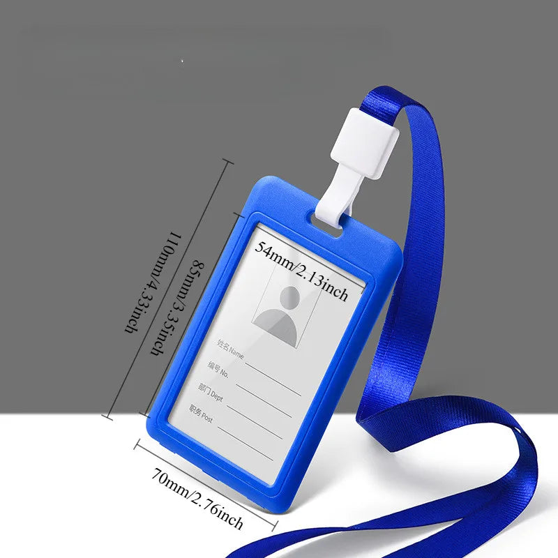 2 Couverture de Carte Rétractable en Plastique Multicolore – Badge d’Identification pour Employés & Étudiants