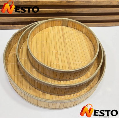 Set de 3 Plateaux en Bambou – Rangement & Service