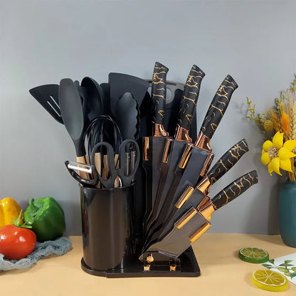 Ensemble d'ustensiles de cuisine en silicone de haute qualité 20PCS 20 PCS 20 pièces, ensembles d'accessoires de cuisine, outils de cuisine en silicone, ensembles d'accessoires