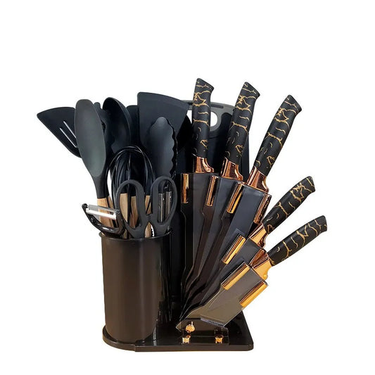 Ensemble d'ustensiles de cuisine en silicone de haute qualité 20PCS 20 PCS 20 pièces, ensembles d'accessoires de cuisine, outils de cuisine en silicone, ensembles d'accessoires