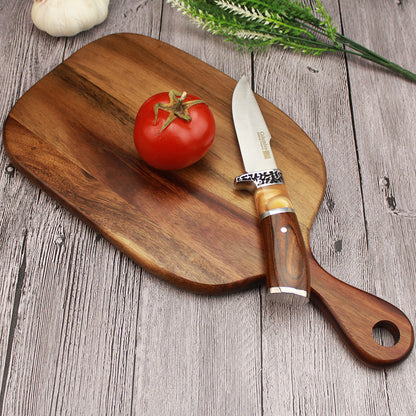 Bloc à Découper en Bois de Qualité – Hêtre & Noyer