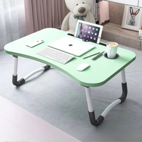 💻 Table de Lit Pliante Multifonction – Support pour Ordinateur Portable, Étude &amp; Petit-Déjeuner