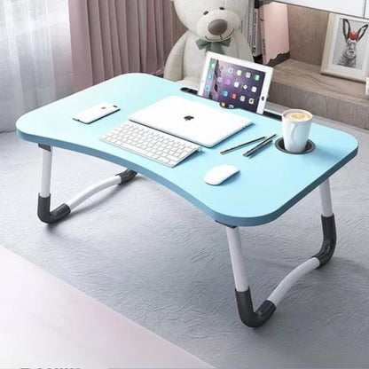 💻 Table de Lit Pliante Multifonction – Support pour Ordinateur Portable, Étude &amp; Petit-Déjeuner