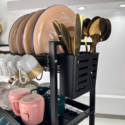 Égouttoir à Vaisselle 3 Niveaux – Grande Capacité & Design Moderne