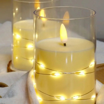 NESTO🧨3 Bougies Électroniques Sans Flamme à Piles – Grand, Moyen, Petit