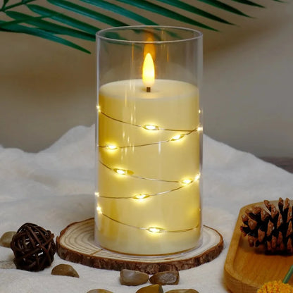 NESTO🧨3 Bougies Électroniques Sans Flamme à Piles – Grand, Moyen, Petit