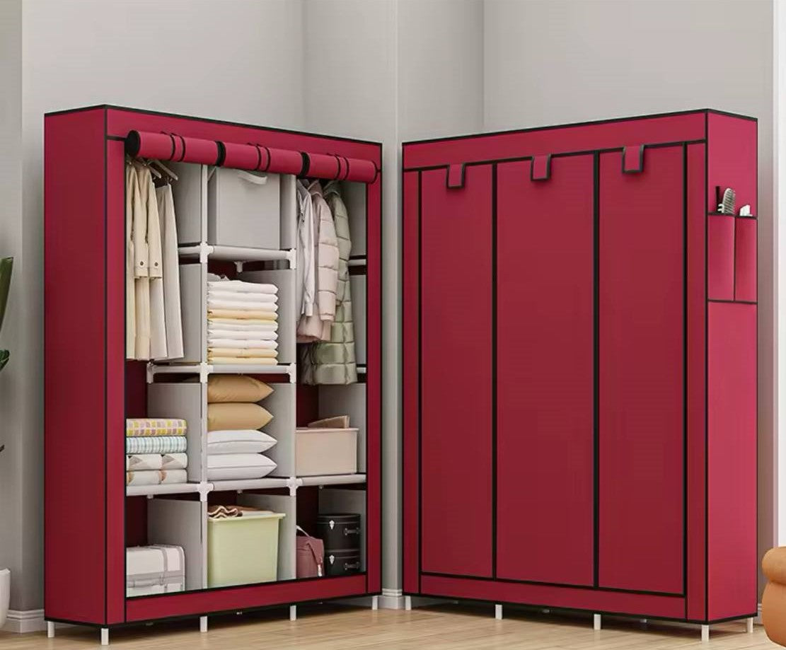 Armoire de Vêtements Portable demontable 3 Porte