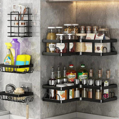 NESTO🍁Organisateur Mural en Métal pour Salle de Bain — Pack de 5