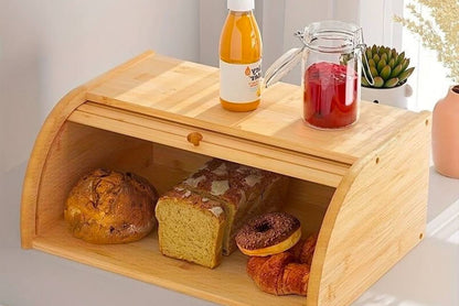 Boîte à Pain en Bois – Rangement Naturel et Élégant pour la Cuisine