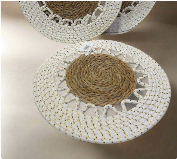 Table Ronds en Chanvre & Coton – Style Bohème Chic