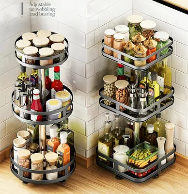 Plateau de Rangement Rotatif – Élégance & Praticité NESTO MAROC