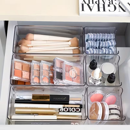 💄 Organisateur de Maquillage 8 Pièces – Boîtes de Rangement Modulables