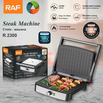 Grill Électrique Puissant RAF – Steaks, Paninis et Légumes NESTO.MA MAROC