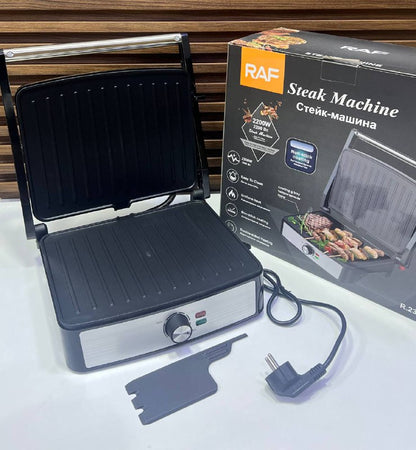 Grill Électrique Puissant RAF – Steaks, Paninis et Légumes NESTO.MA MAROC
