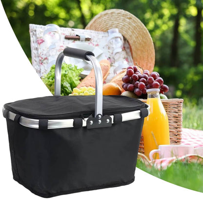 Panier Isotherme Pliable Grande Capacité avec Couvercle