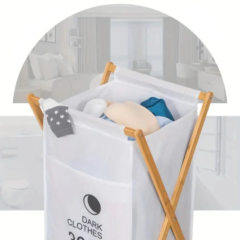 Panier à Linge Pliable Grande Capacité et Structure Robuste