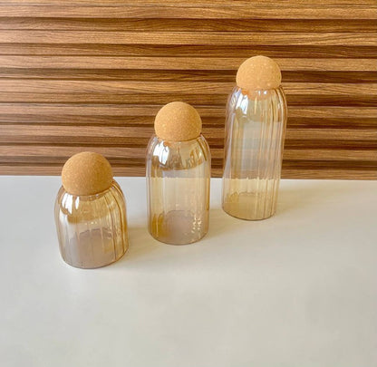 Boule en Verre FIG avec Couvercle – Stockage Alimentaire