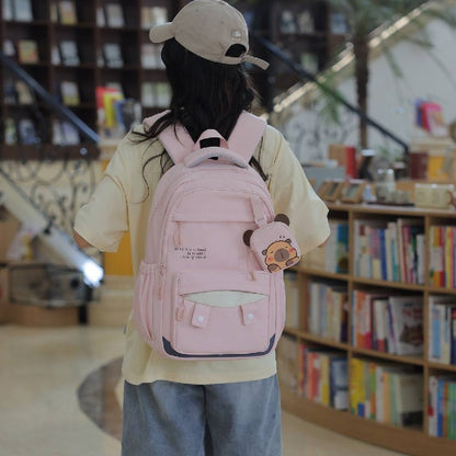 🎒 Sac à Dos Scolaire Rose pour Fille – Design Cute &amp; Grande Capacité