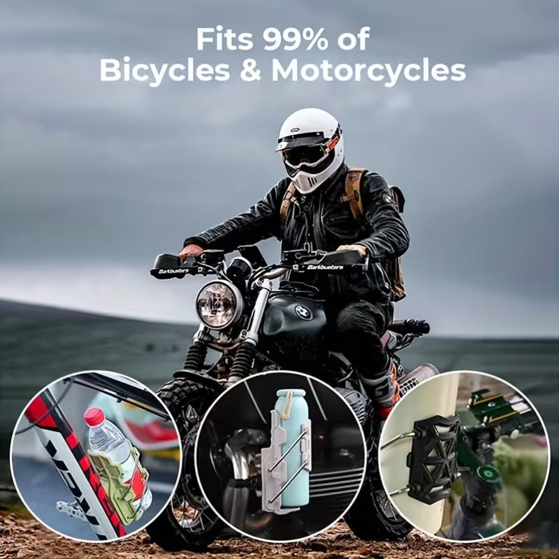 🚴 Support Porte-Bouteille Moto & Vélo – Serrage Automatique 360°