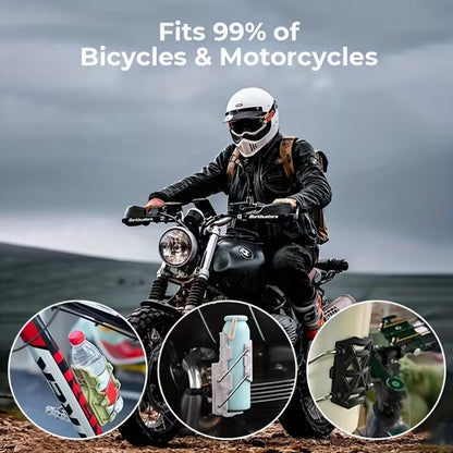🚴 Support Porte-Bouteille Moto & Vélo – Serrage Automatique 360°