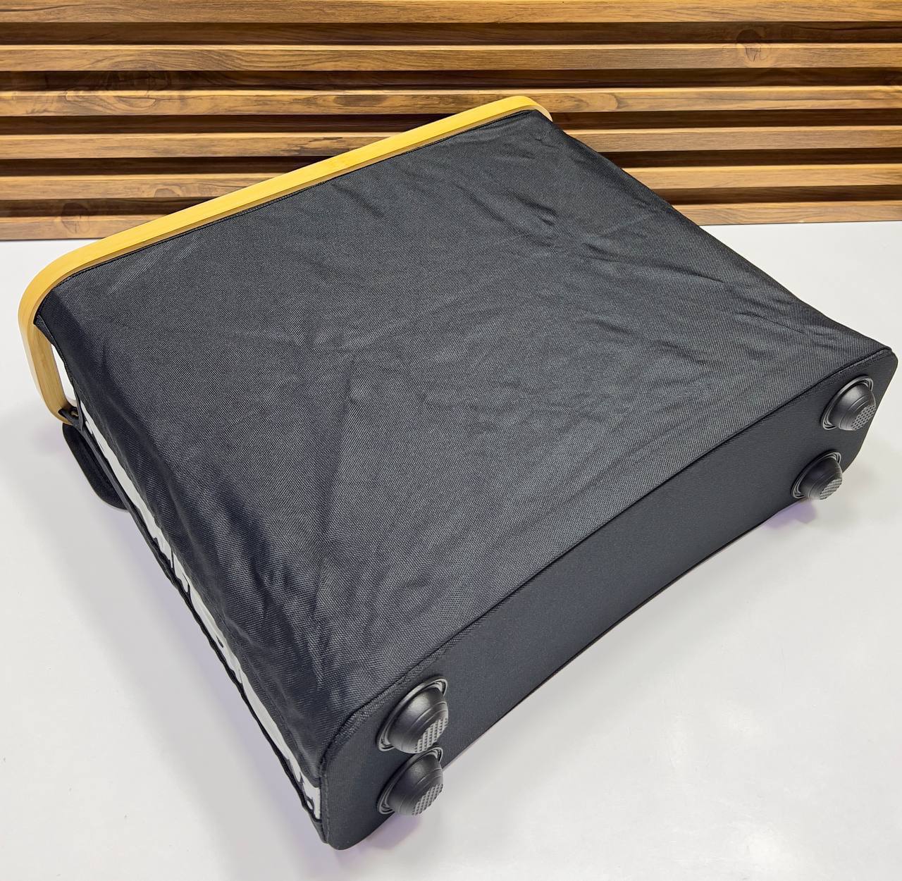 Panier à Linge Pliable avec Couvercle en Bambou