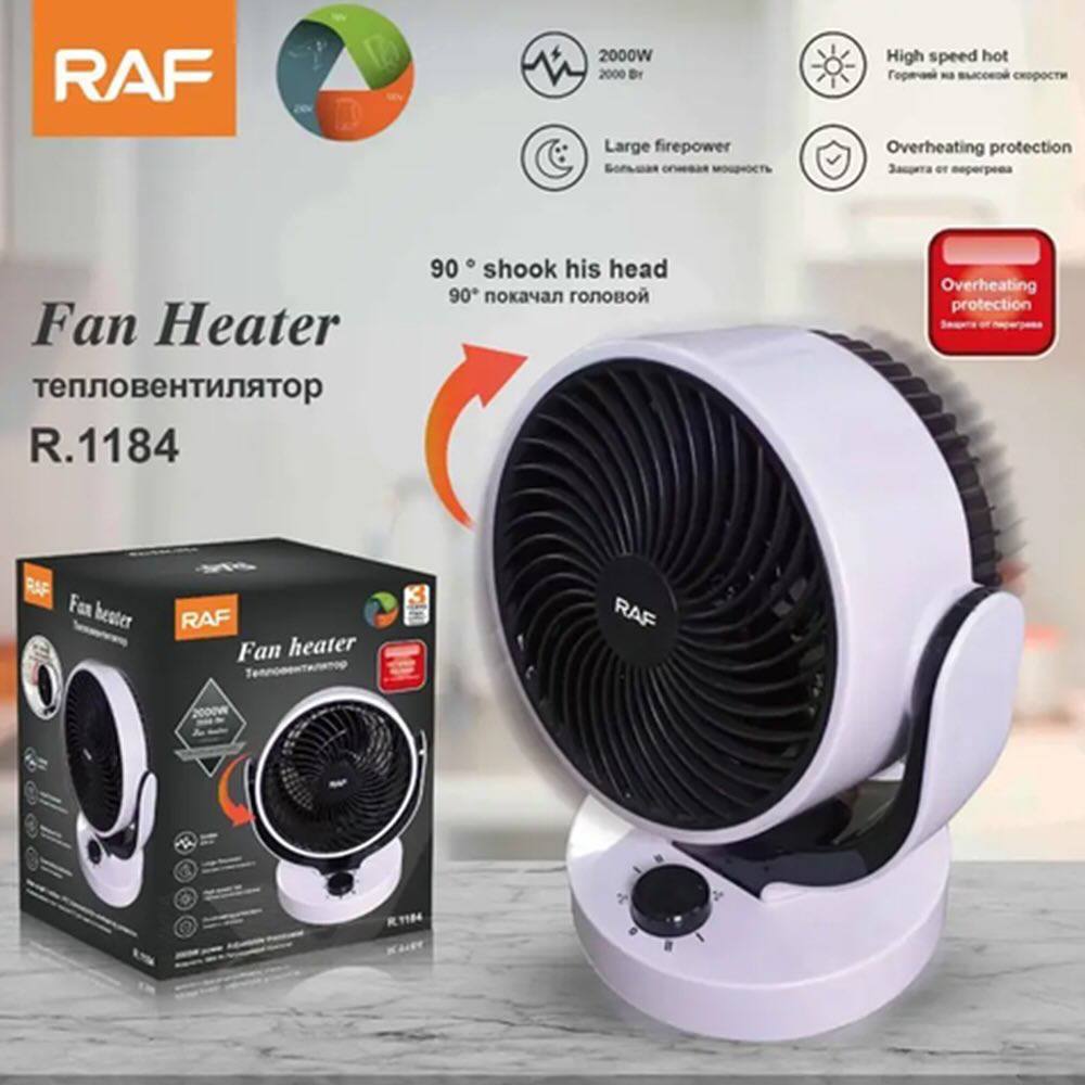Chauffage Soufflant Céramique Oscillant 2000W avec Thermostat