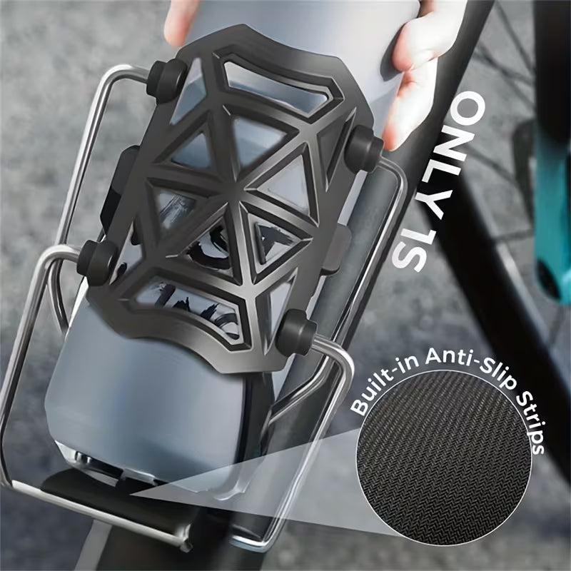 🚴 Support Porte-Bouteille Moto & Vélo – Serrage Automatique 360°